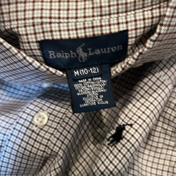 Ralph Lauren boys long sleeved button down Oxford shirt size Medium (10-12) NWOT - Picture 4 of 5